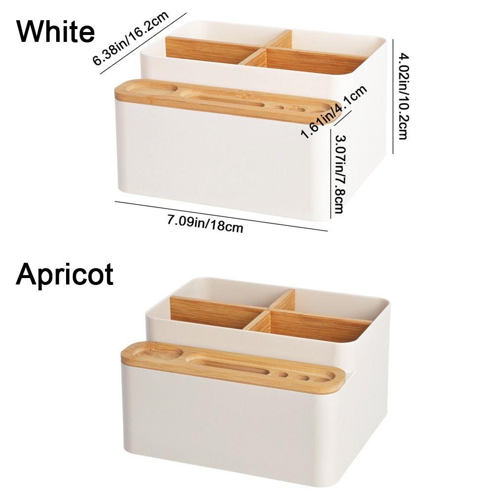 Large Capacity Remote Control Phone Holder Smooth Edge Desktop Storage Box  for Home