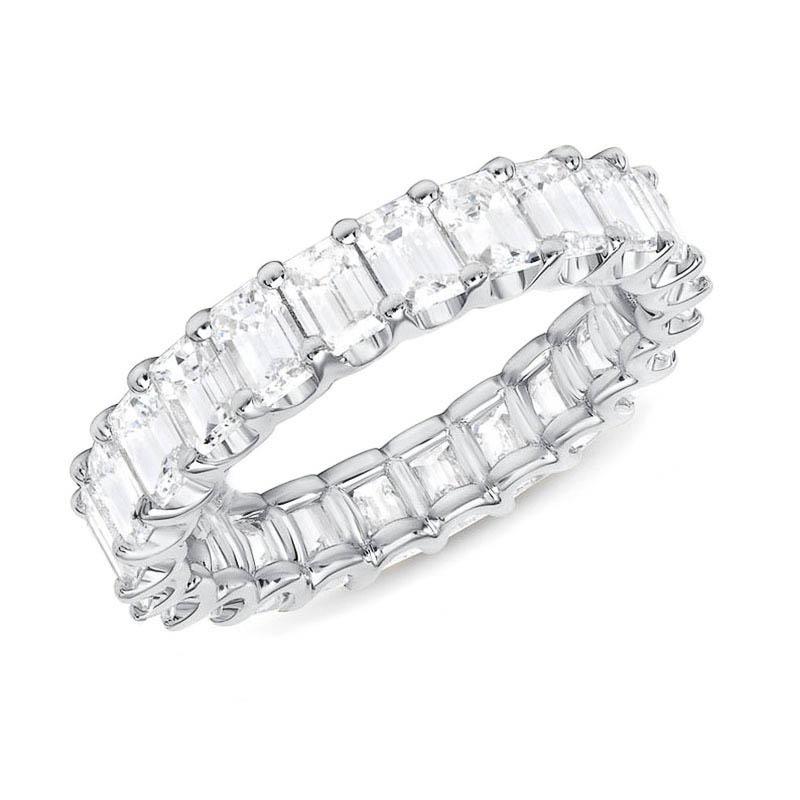 Schicke strahlende kubanische Gliederkettenringe für Damen Ice Out Mikro-Pavé Zirkonia Tennisring Modeschmuck Hiphop Rock Schmuck