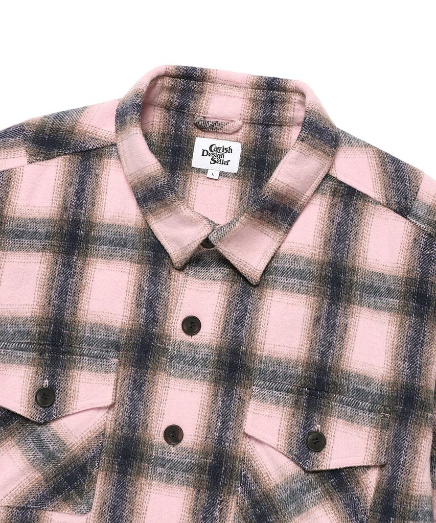 CAVISH Check Shirt Jacket Pink(Cv2Efuw320A)