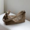 Small Niche Design, High-end Casual Frosted Cowhide, Lazy Retro Underarm Shoulder Crossbody Bag for Women