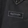 Lanvin Hergestellt in Japan Wolle Gestreiftes Muster taillierte Jacke R46-44 Grau Herren Gebraucht