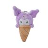 Cute Sanrio Ice Cream Plush Keychain My Melody Kuromi Panda Dog 13cm