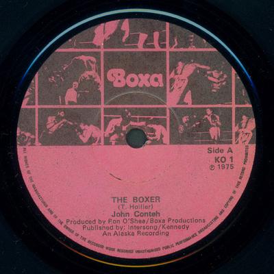 7inch Record JOHN CONTEH  Boxer  Dance The Boxer KO1 BOXA 1975 UK SoulFunk Used