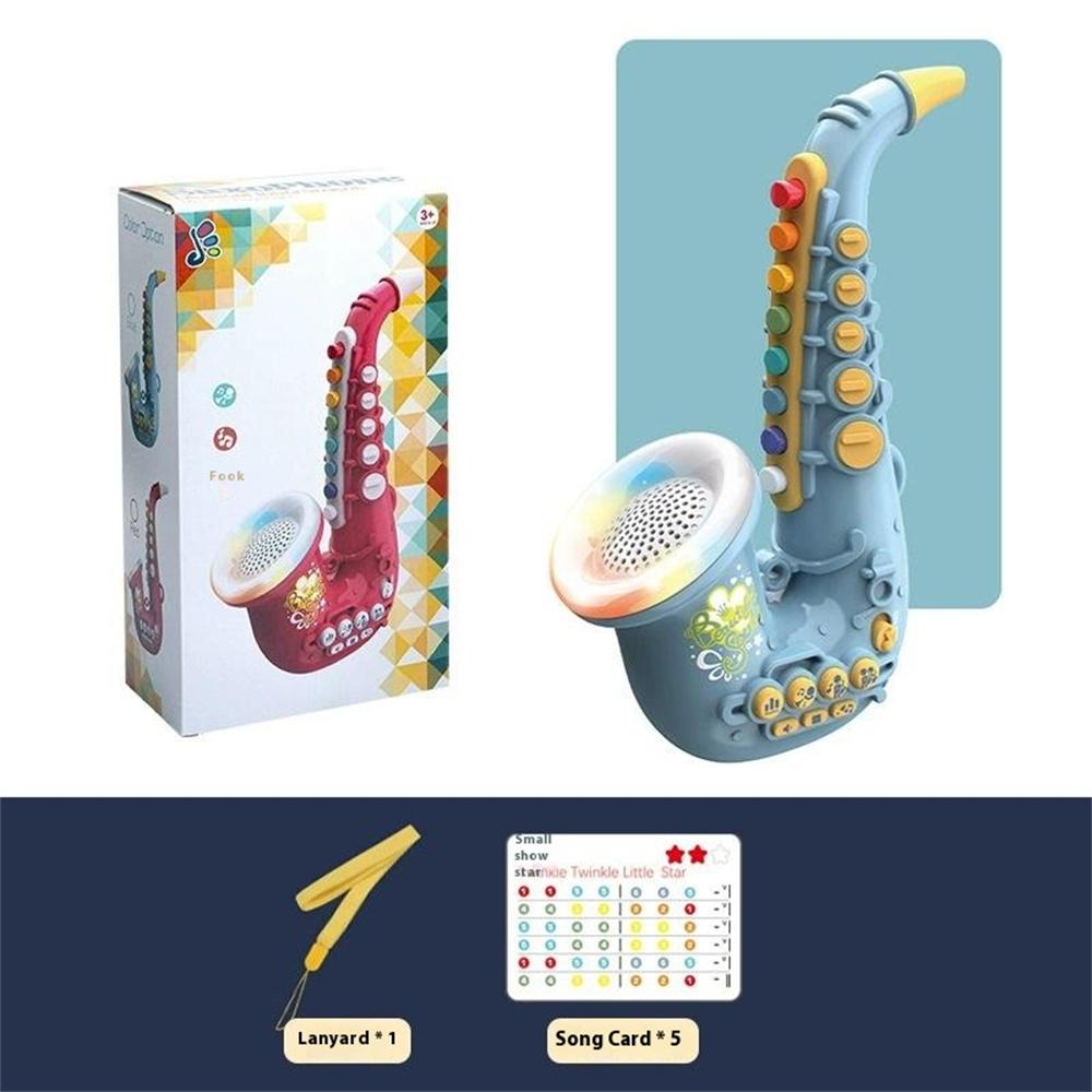 

Musical Instrument Kids Toy Saxophone for Preschool Toddlers Educational Learning Music Development Blue