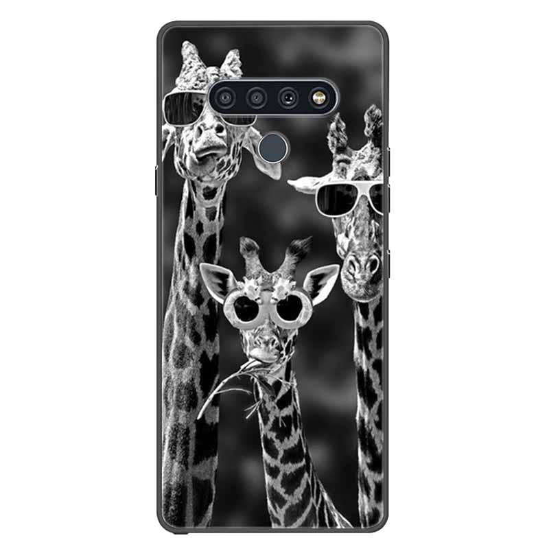 For LG K41s K51s Case Silicone Soft Fashion Animal Back Cover for LG Q70 Q60 Case Protector On for LGQ60 K 51S Cartoon Phone Bag