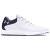 Under Armour Charged Breathe Comfortable Versatile Low Top Golf Shoes Women Sneaker White 3026403-101