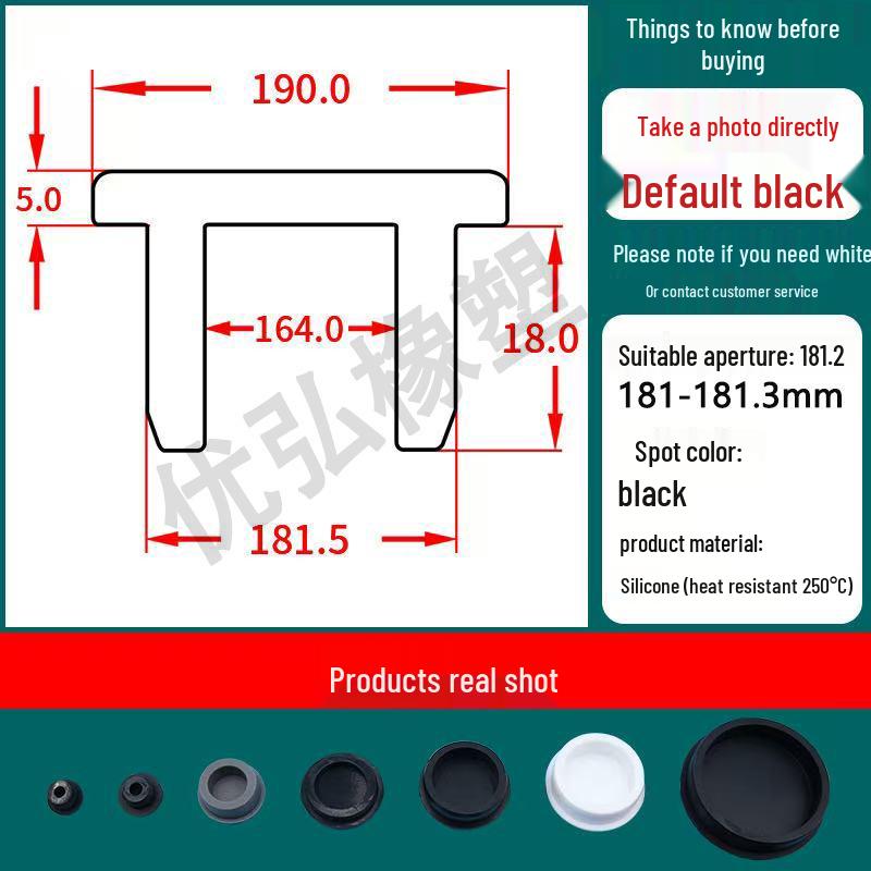 Silicone T-Shape Waterproof Sealing Plug for Round Holes