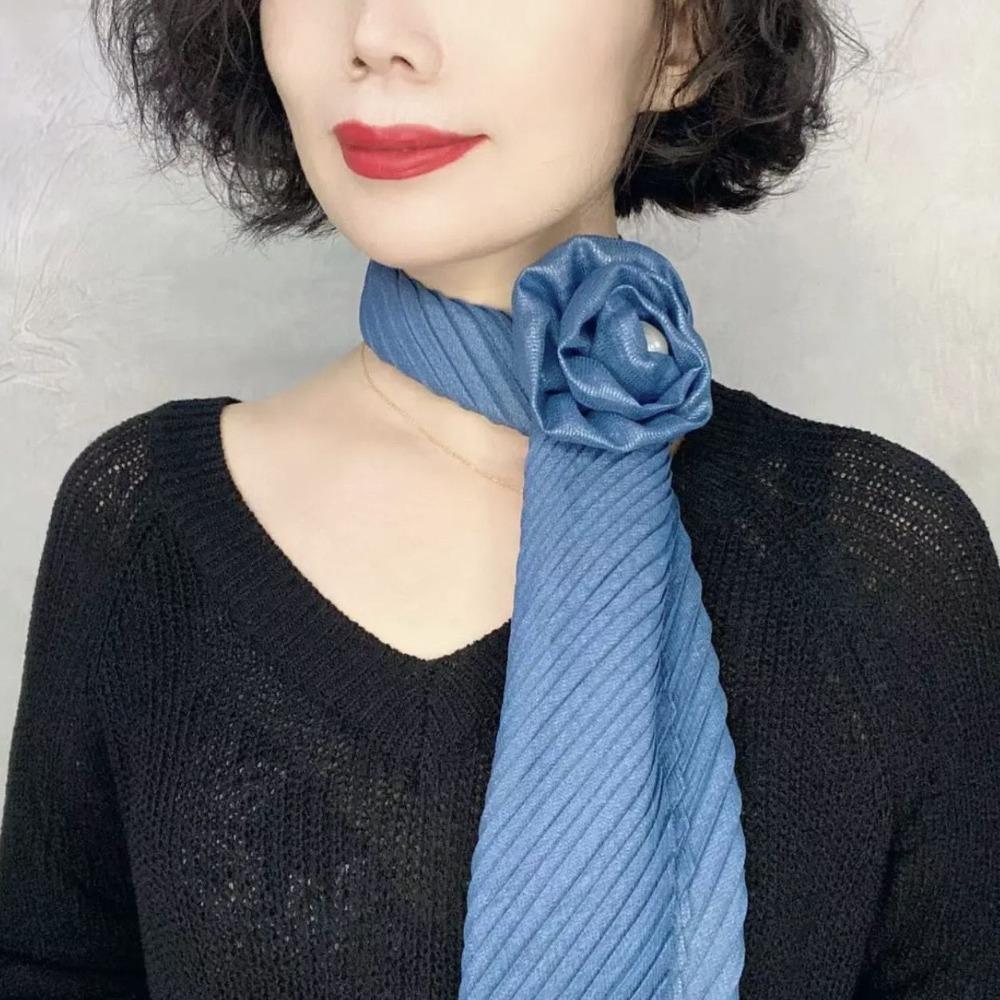 

Квітковий шифоновий шарф Елегантний шийну хустку Стильний квітковий шарф Жіноча хустка J