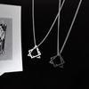 Geometric Triangle Square Combination Titanium Steel Hip-Hop Necklace Men'S Trendy Handsome Soil Cool Simple Pendant Accessories
