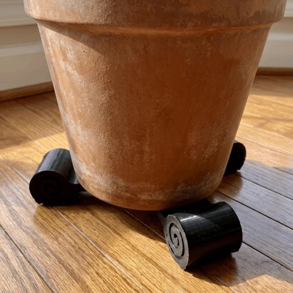 3Pcs 3D Printed Mini Cylindrical Plant Pot Risers Planter Support Blocks Indoor Potted Plants