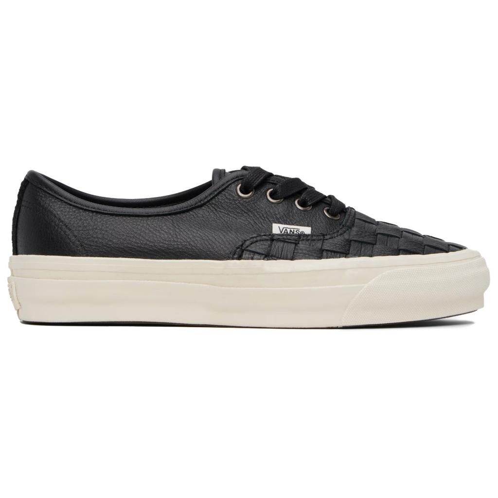 Vans Authentic Reissue 44 LX Woven Leather Unisex Sneakers Black VN000D5KBLK1