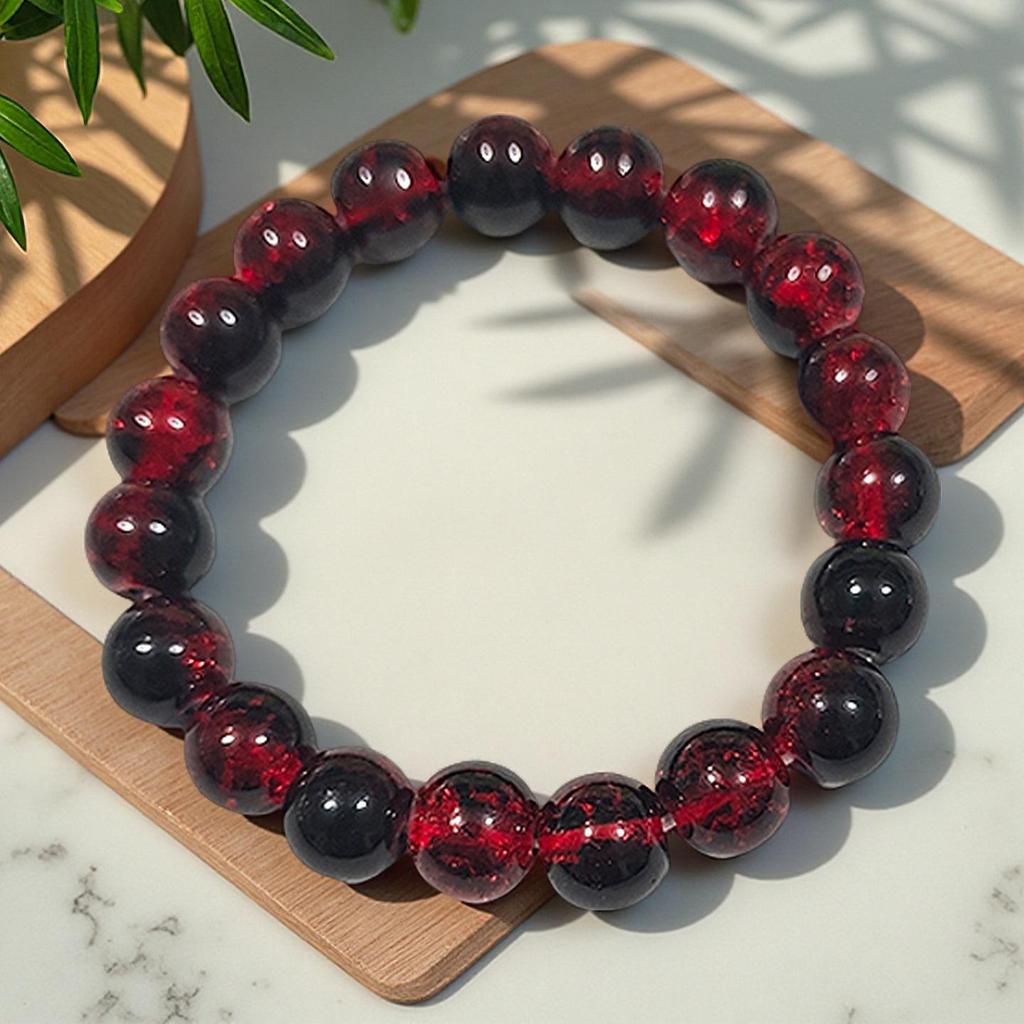 Summer Special Two-Tone Glass Beads Floral Bracelet – Luxurious & Soft Design for Women and Students