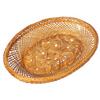Bamboo Bread Basket, Oval, 18x14cm, Cream Color