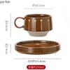 Vintage Coffee Cup and Plate Set Afternoon Tea Mug Latte Cups Water Cup Breakfast Cups Beverage Mug Coffee Mugs Drinkware