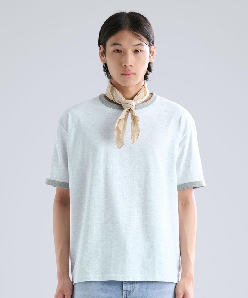 ZPLISH Tl Cotton Ringer Half Tea Light Grey
