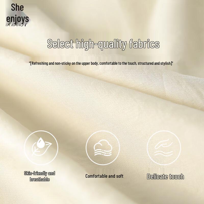 Women's Lyocell Puff Sleeve Lapel Shirt