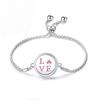Edelstahl Lebensbaum Aromatherapie Armband - Verstellbar, Öffnungsbares Magnetdesign für ätherische Öle