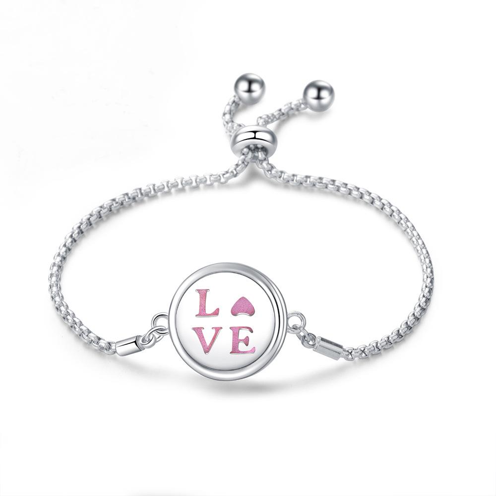 Edelstahl Lebensbaum Aromatherapie Armband - Verstellbar, Öffnungsbares Magnetdesign für ätherische Öle