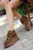 Women Modern Stylish Fashion Mini Fur Lined Thick Sole Lace Up Comfortable Women's Boots