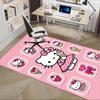 Office Rug Hello Kitty, Pink Anti-Slip Rug, Machine Washable for Living Room, Bedroom, Office, Multiple Sizes, Bedroom Mat, Decorative Mat, Durable Ma