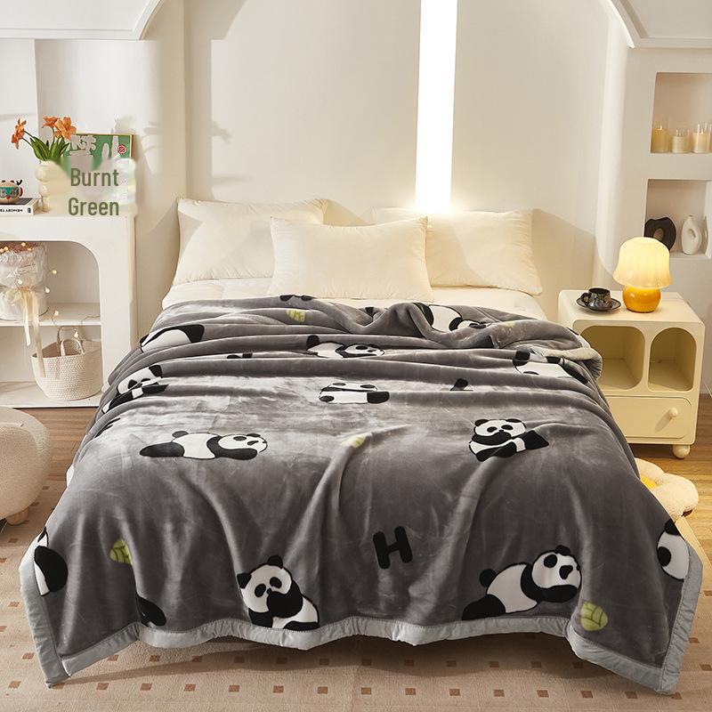 Raschel Double-Layer Thick Winter Wedding Red Blanket - Warm Cloud Blanket Gift