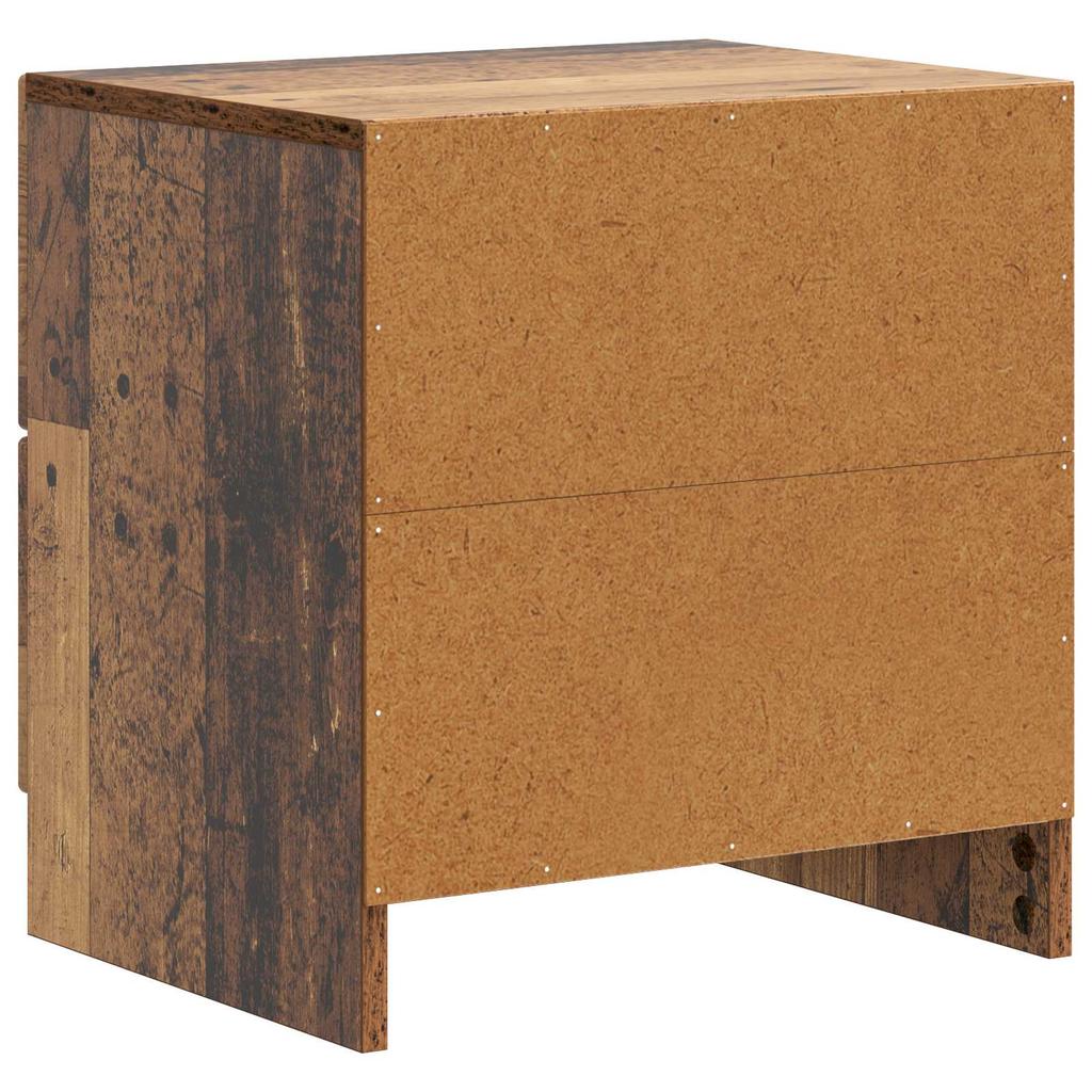 Nightstand Reclaimed Wood Look 43 x 34.5 x 44.5 cm Engineered Wood