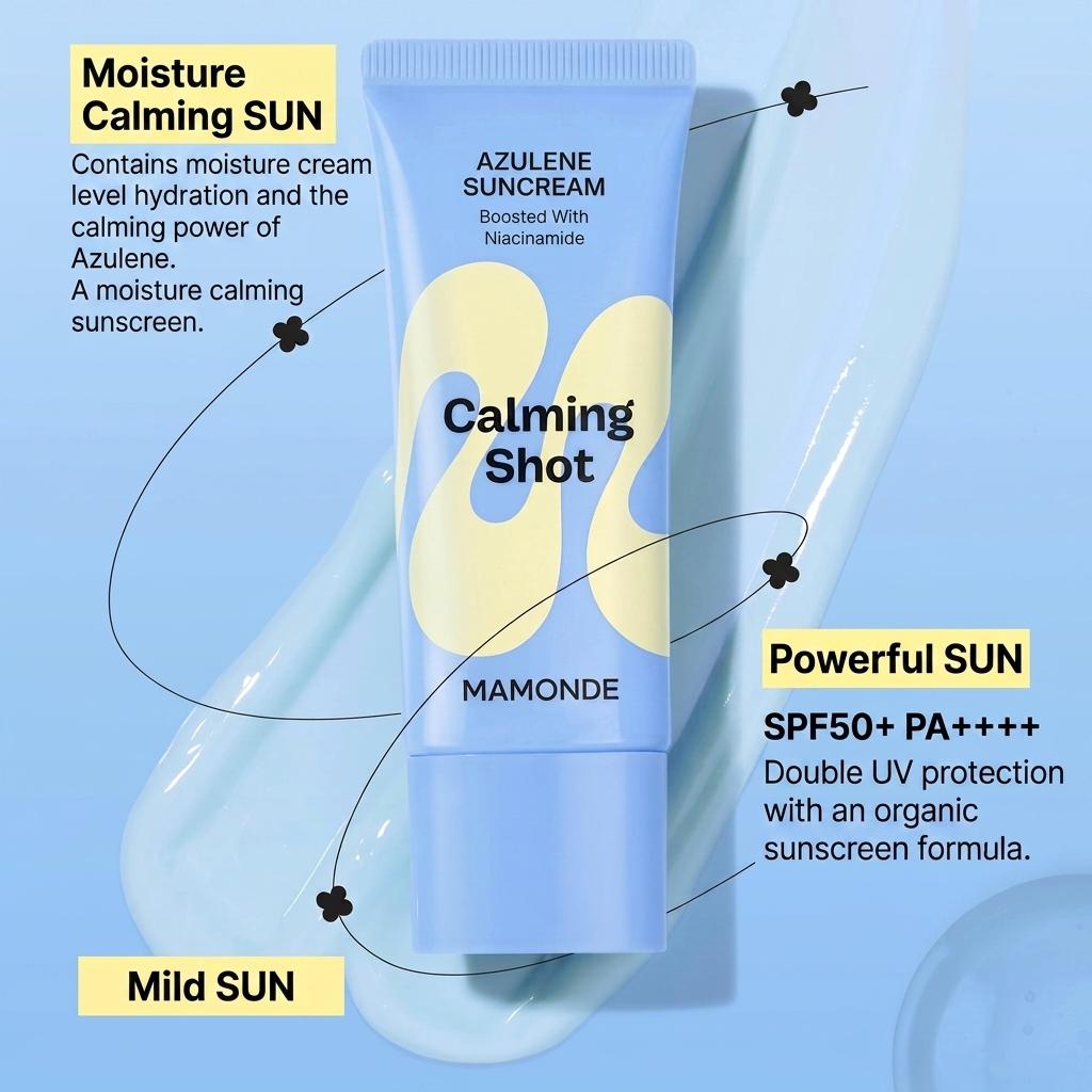 Mamonde Calming Shot Azulene Sonnencreme LSF50+ LSF50+ 35ml (+Gratisgeschenk)