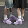 Rainbow color board shoes new breathable platform bread shoes heightening couple shoes sports casual shoes