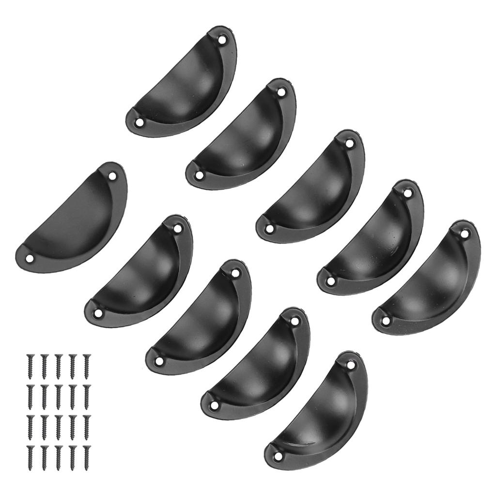10er Set Medizinschrankgriffe Vintage Muschelförmiger Türgriff für Schrank Kleiderschränke