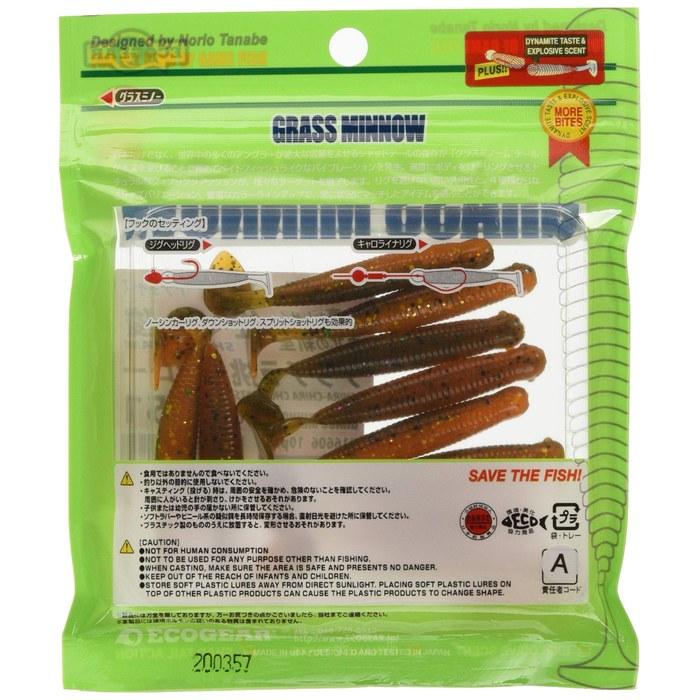 [Ecogear] Worm Glass Minnow M 2-1/2 inch #451 16606 451 Shimmering Provocation Claw Medium