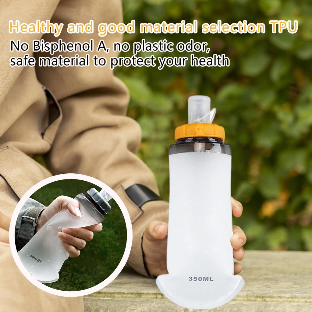 Sport Weiche Wasserflasche TPU Faltbarer Weicher Wasserbeutel Outdoor Laufen Bergsteigen Tasche Tragbarer Wasserbecher