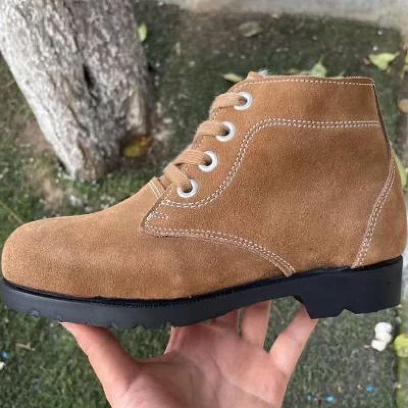 

Labor insurance shoes men s summer fur cowhide deodorant welder lightweight breathable four seasons high-top work shoes construction site 46