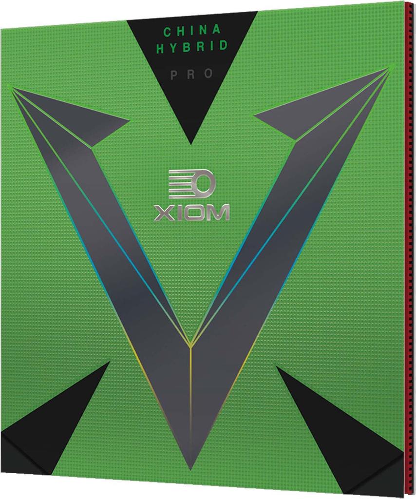 XIOM Vega Pro Hybrid Table Tennis Black 10711 Rubber, (BK), 2.0,
