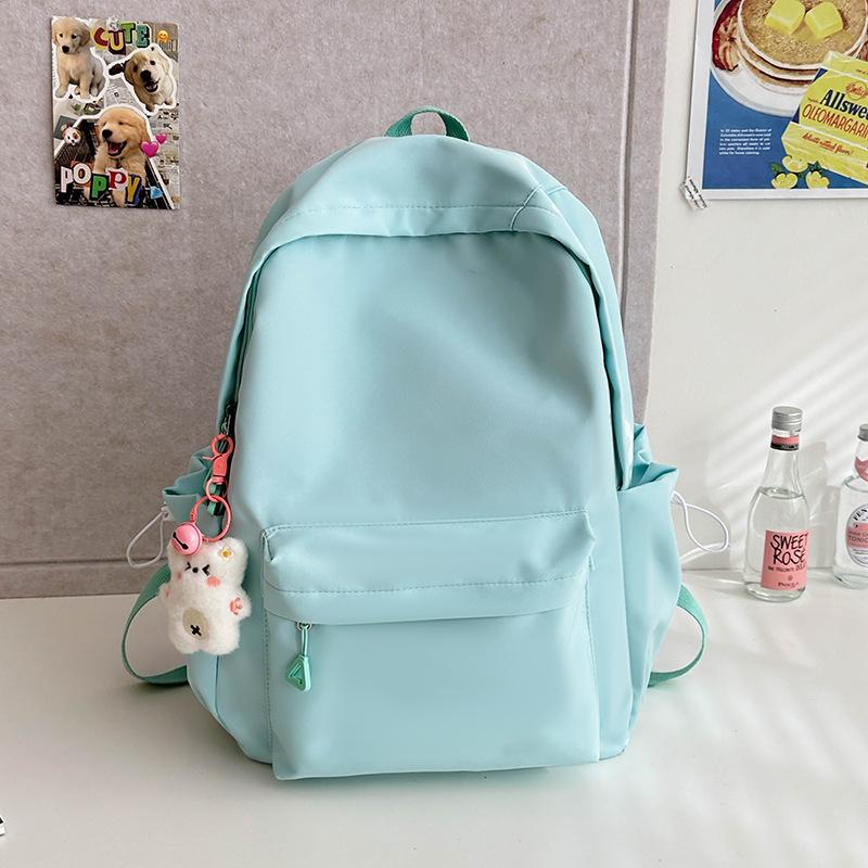 Japanischer Rucksack mit einfachen Buchstaben, lässig, süß, klein, frisch, mit großer Kapazität, für Junior High School, leicht, Studentenrucksack
