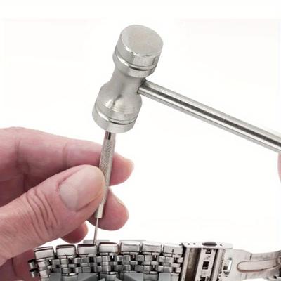 Round Head Hammer Pocket Mini Knock for Watch Band Watch Strap Bracelet Repair Multi-function Installation Tool