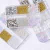 Color Camellia Nail Art Jewelry Diamond Mixed 6 Grid 12 Grid Set Nail Art Ornament Nail Art Accessories Material Pack