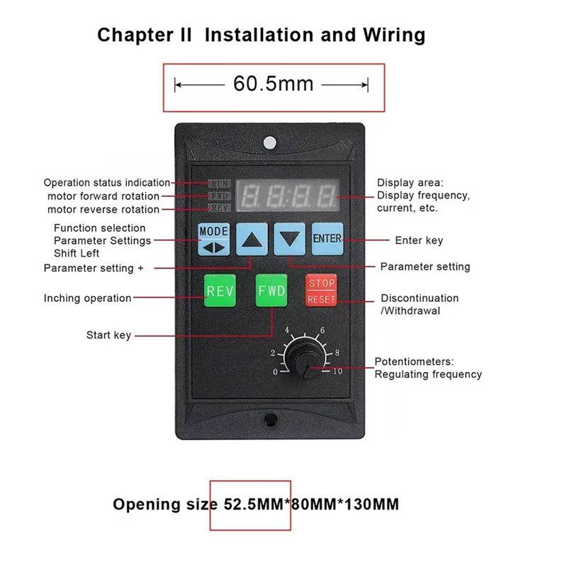 Feb.Frequency Converter 750W VFD Single Phase 220V Input 3 Phase 220V Output RS485 Inverter For Ac 3 Phase Motor Drive
