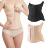Luxurious Hourglass Waist Cincher: Abdominal Binder with Breast Support, 10 Steel Bones, 4 Rows, 13 Hooks for Postpartum Body Shaping.