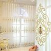 Elegant Floral Embroidered Sheer Curtain Panel  Perfect for Living Room, Bedroom, Balcony, or Home Office Decor, Curtains for Living Room