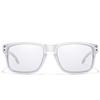 Photochromic Sunglasses for Men and Women Classic Square Goggles for Outdoor Running Hiking Fishing Black and White Glasses