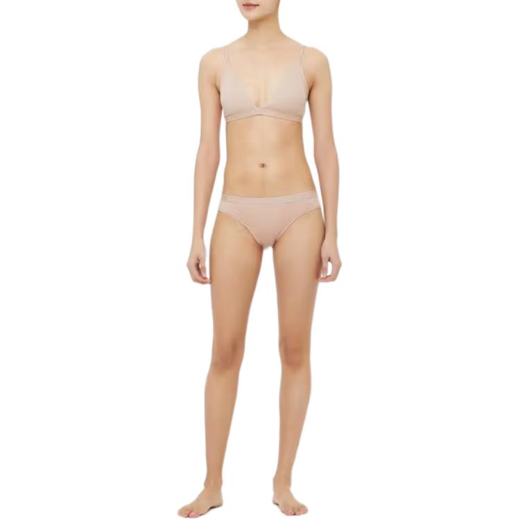 Calvin Klein Minimalist Comfortable Mid-Rise Triangle Underwear Women Underwear QF6761AD-7NS
