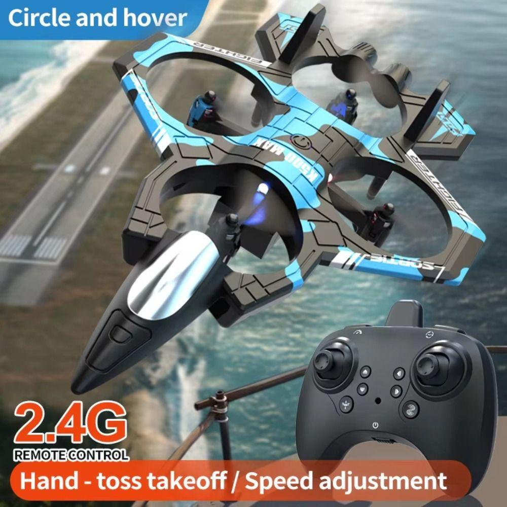 

Gravity Sensing Four Motor Helicopter Toy EPP Foam RC Hobby Jet Plane Home Decor зелений