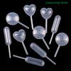50 pezzi mini contagocce per liquidi monouso contagocce per marmellata per cupcake pipette per trasferimento salsa contagocce strumenti per dolci