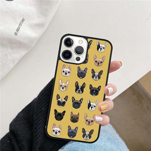 French Bulldog Phone Case For iPhone 17 Air 15 16 Cover 11 13 14 Pro Max 12 Plus Max Fundas