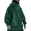 Pánská pevná vintage mikina s vysokým límcem a vysokým výstřihem High Street Hip Hop Pullover