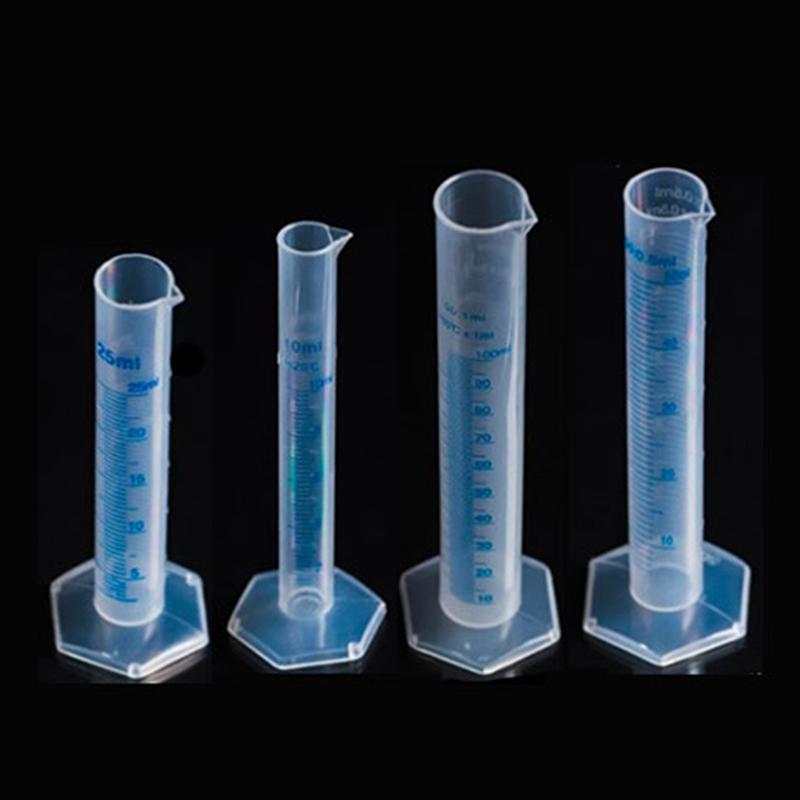 4Pcs Measuring Cups Sufficient Laboratory Gauge Professional Tools Trial Tube Transparent Sturdy Cylinder For Measurement Usage