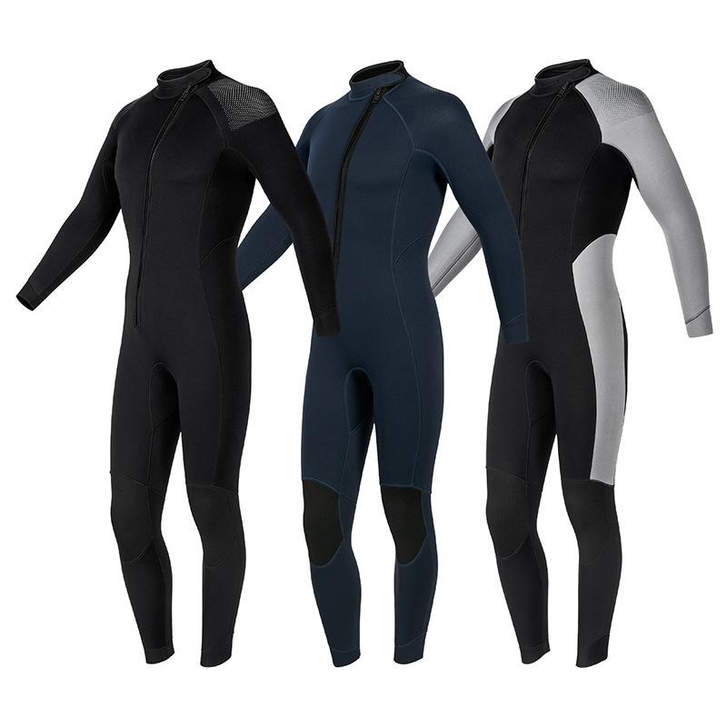Combinaison de plongée unisexe 3MM: Combinaison de plongée et de surf chaude, à manches longues, résistante au froid, protection contre les méduses pour la natation hivernale