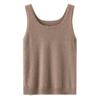 Lekasha Damen 100% reines Kaschmir ärmelloser Strick-Camisole