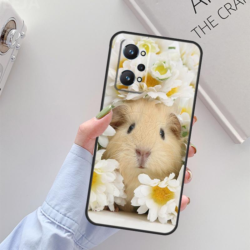 Animal Guinea Pig For Realme C67 C61 C75 C55 C53 C51 C21Y C25S GT 6 6T 5 GT7 Pro 10 11 12 13 14 Pro Plus Case