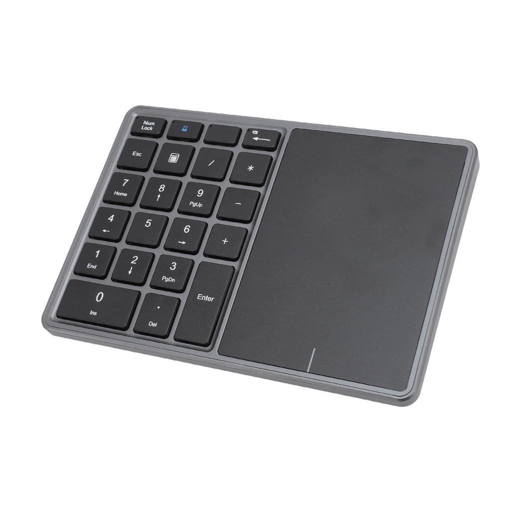 Wireless Numeric Keypad Professional 22 Keys Dual Modes   4.2 2.4G Wireless Number Pad with Touchpad for Laptop Desktop PC